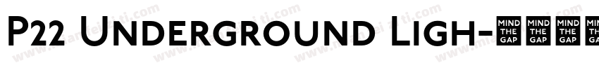 P22 Underground Ligh字体转换